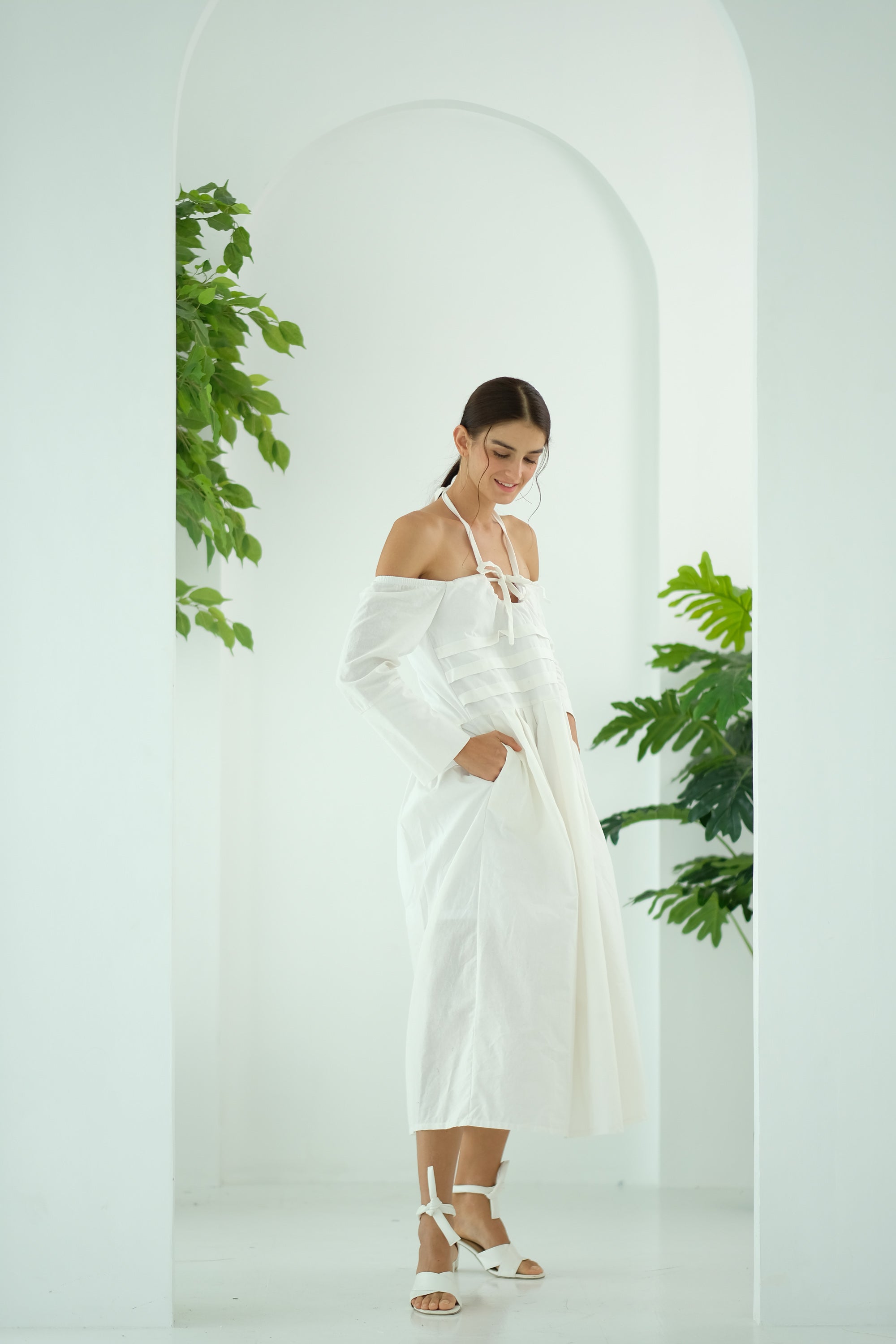 Jenny Premium Breastfeeding Dress: Bella Pleated Dress