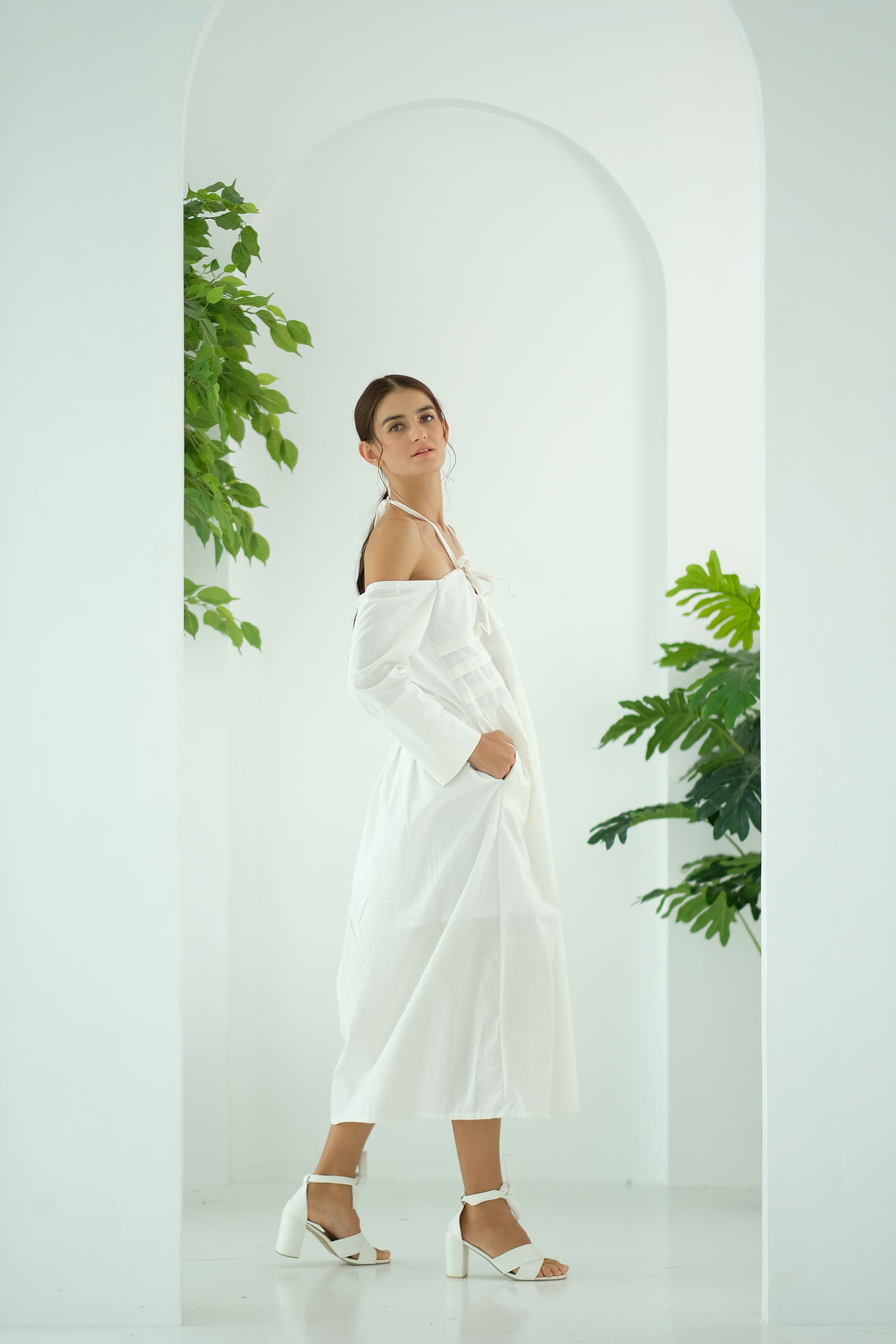 Jenny Premium Breastfeeding Dress: Bella Pleated Dress