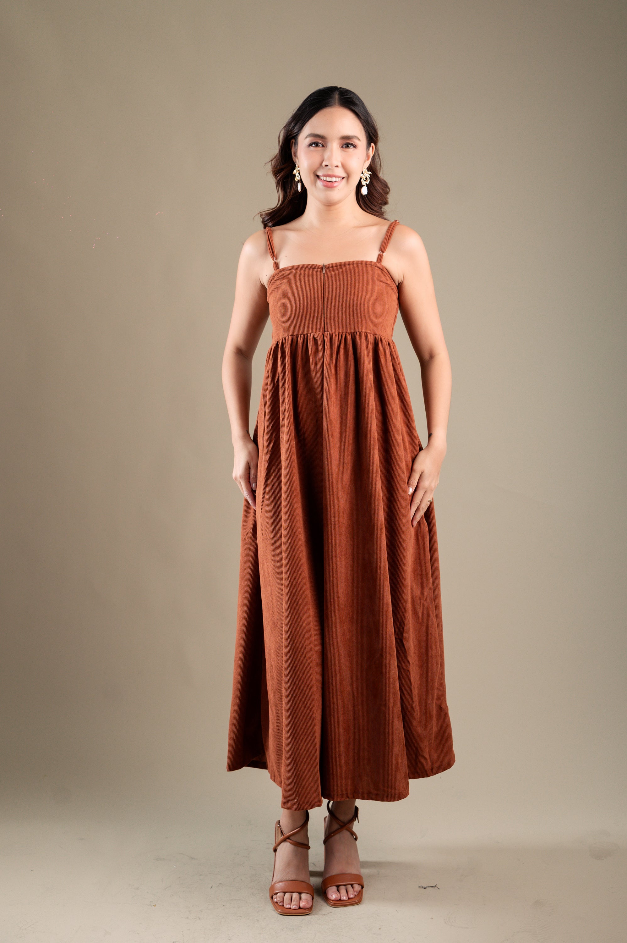 Corduroy: Damia Spaghetti Dress