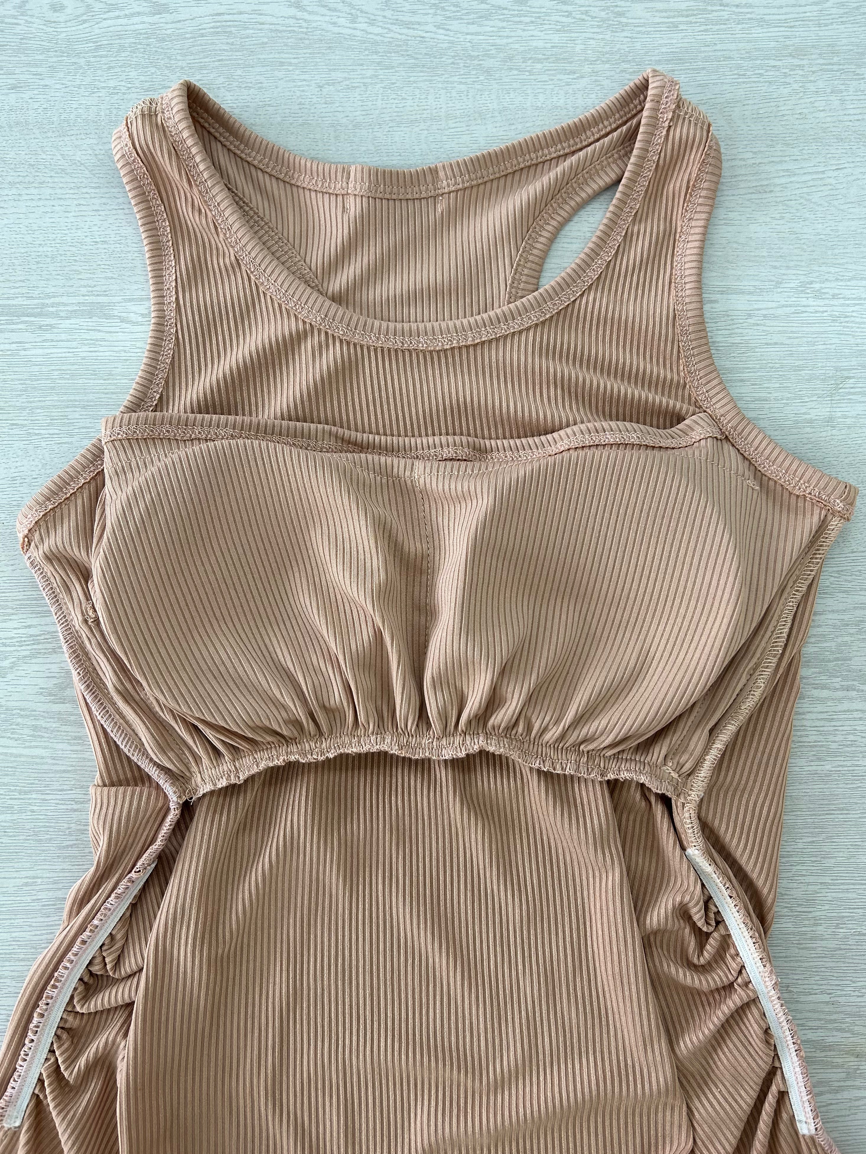 Ribbed Cotton Breastfeeding Sando