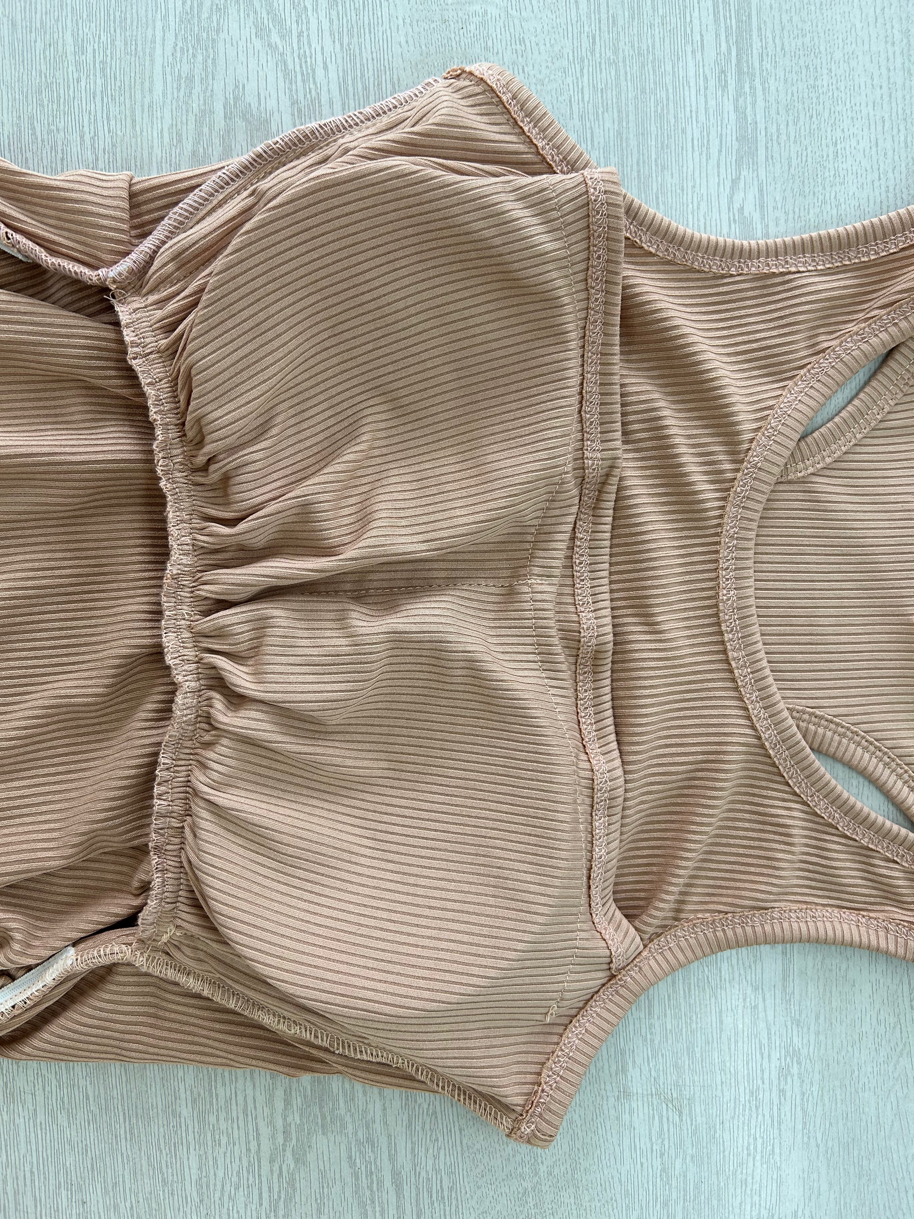 Ribbed Cotton Breastfeeding Sando