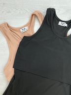 Ribbed Cotton Breastfeeding Sando