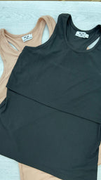 Ribbed Cotton Breastfeeding Sando