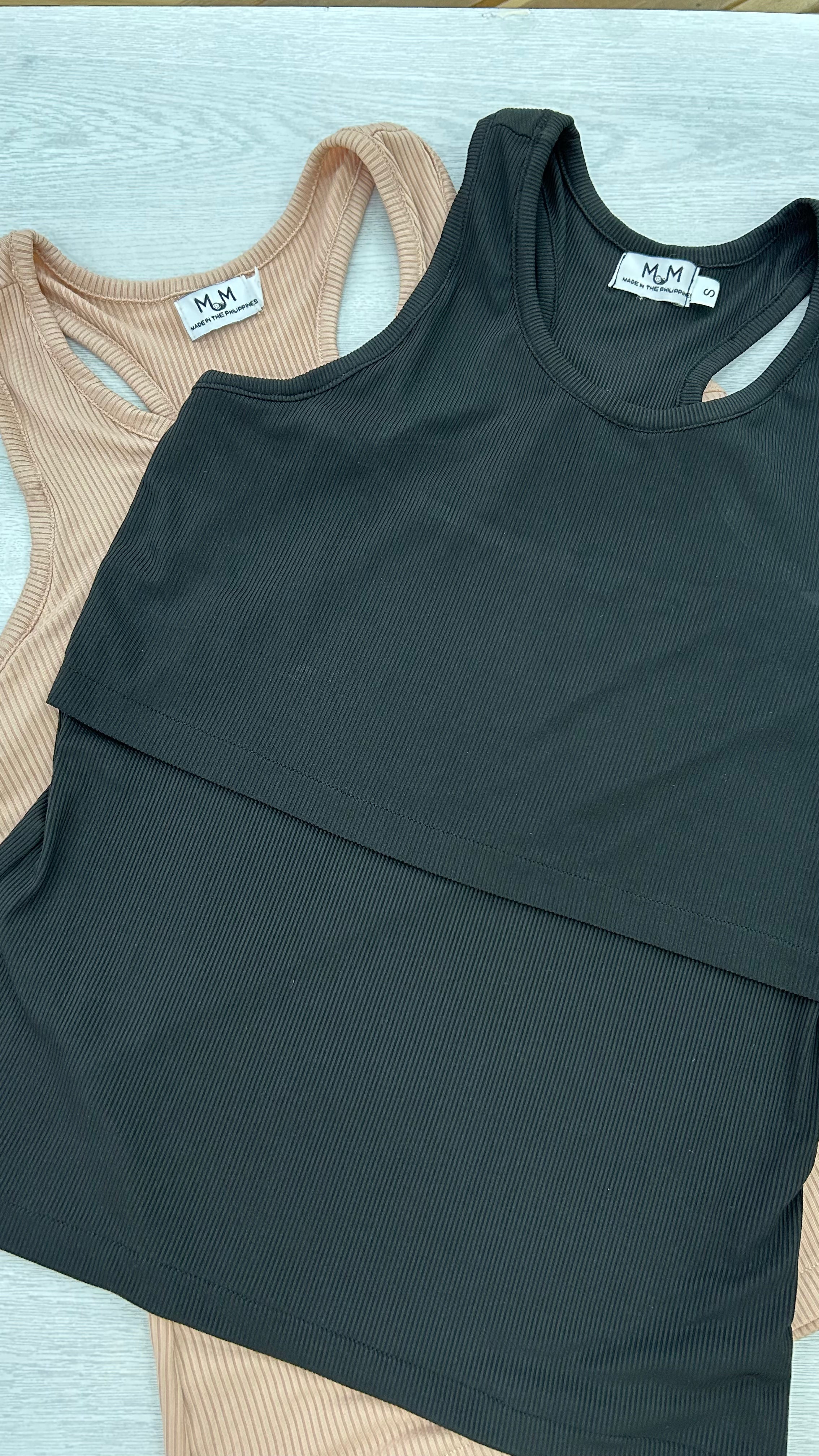 Ribbed Cotton Breastfeeding Sando