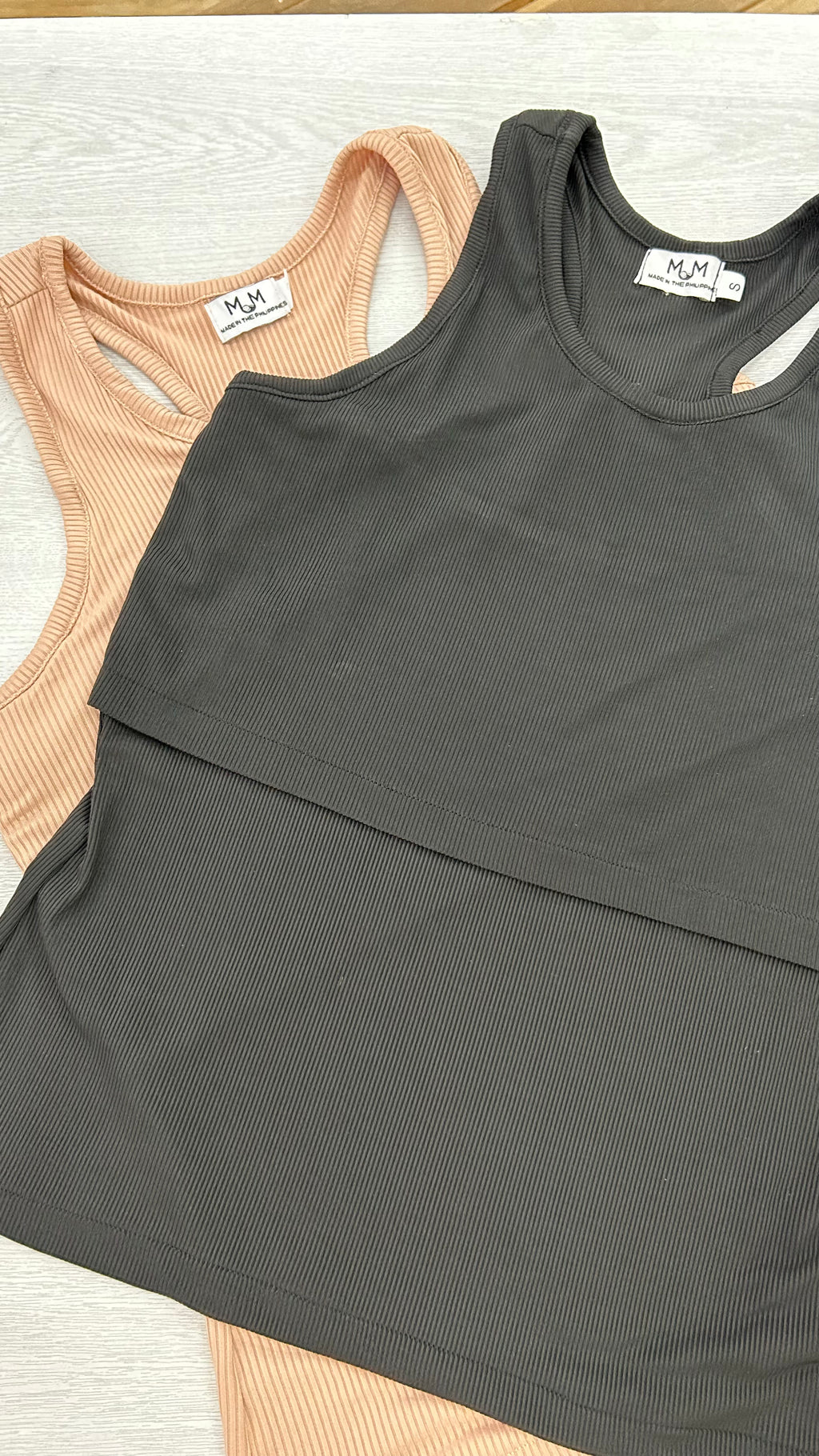 Ribbed Cotton Breastfeeding Sando