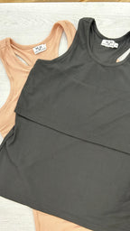 Ribbed Cotton Breastfeeding Sando