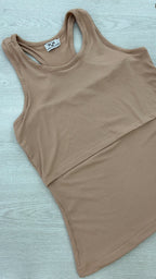 Ribbed Cotton Breastfeeding Sando