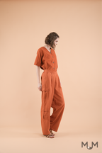 Bottoms: Carine Cargo Trousers with Customizable Length