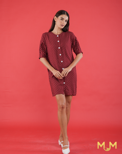 Polka 2: Milka Buttondown Shift Dress
