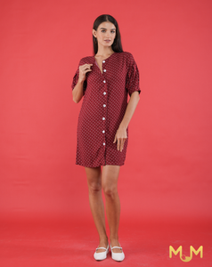 Polka 2: Milka Buttondown Shift Dress