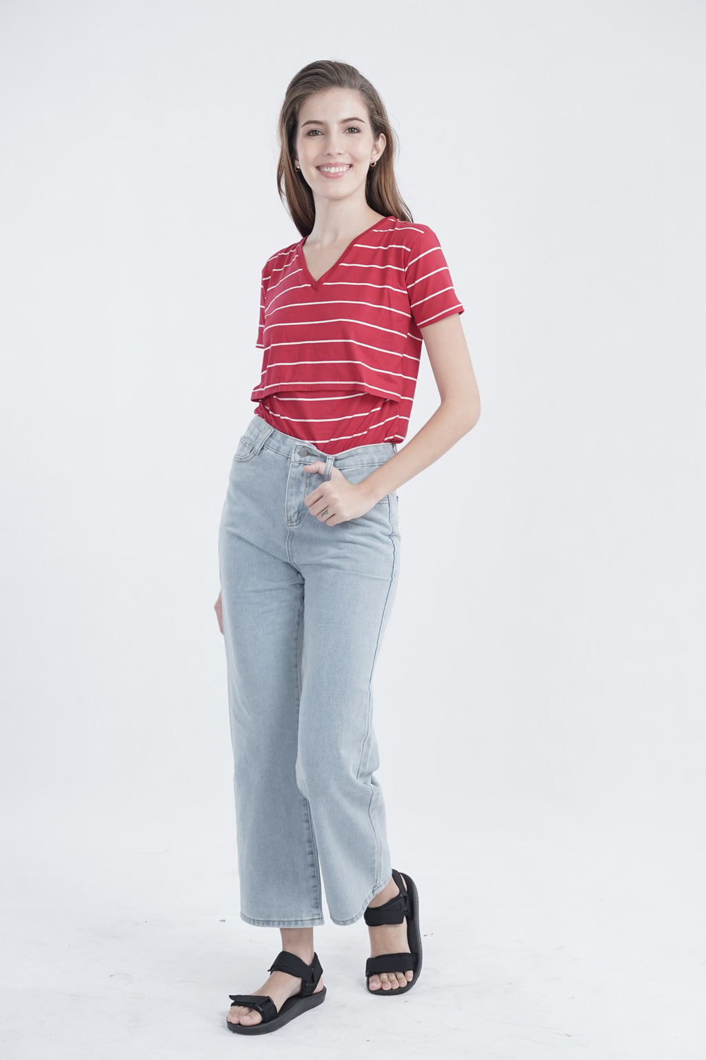 Basics: Vneck Basic Breastfeeding Shirt