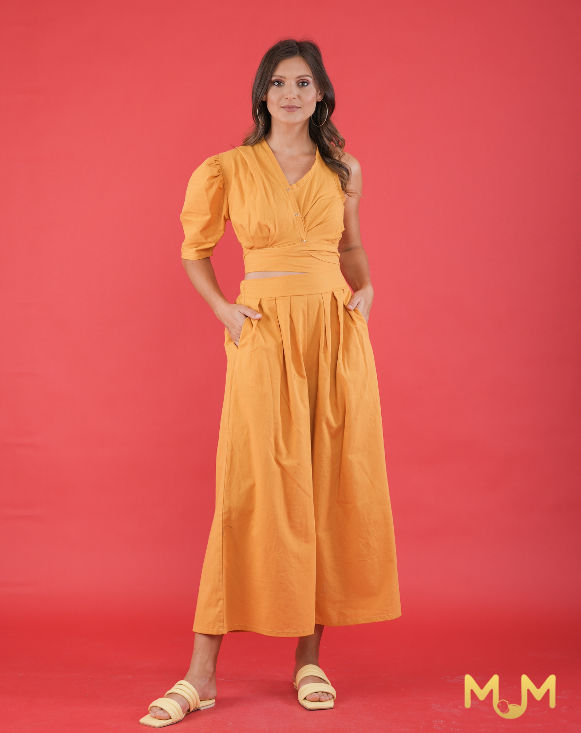 MUM Holidays: Mint Asymmetric Top and Pants Set