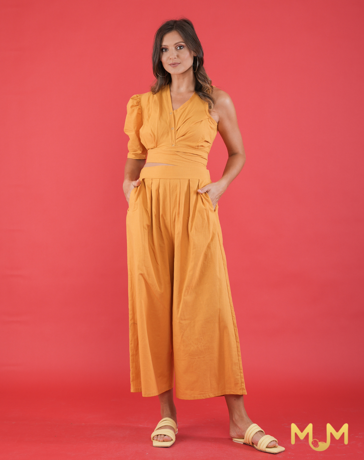 MUM Holidays: Mint Asymmetric Top and Pants Set