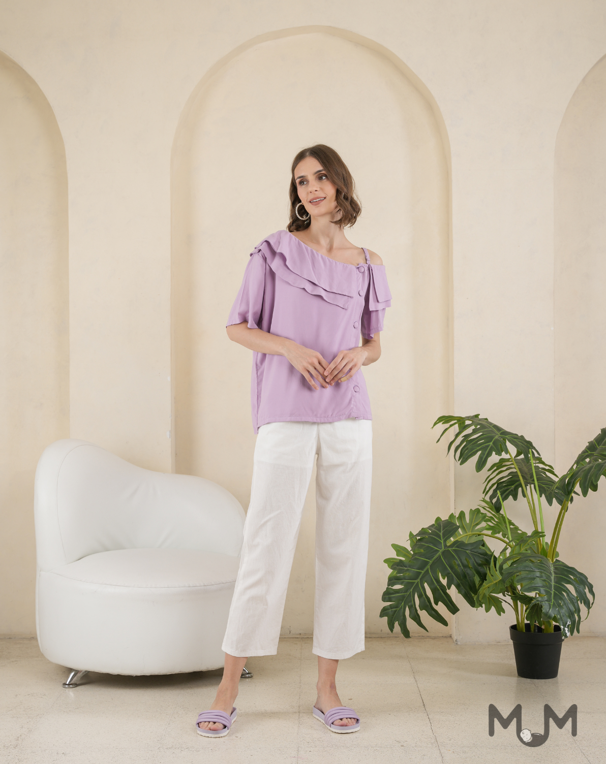 MUM x GS 6: Asia One-shoulder Top
