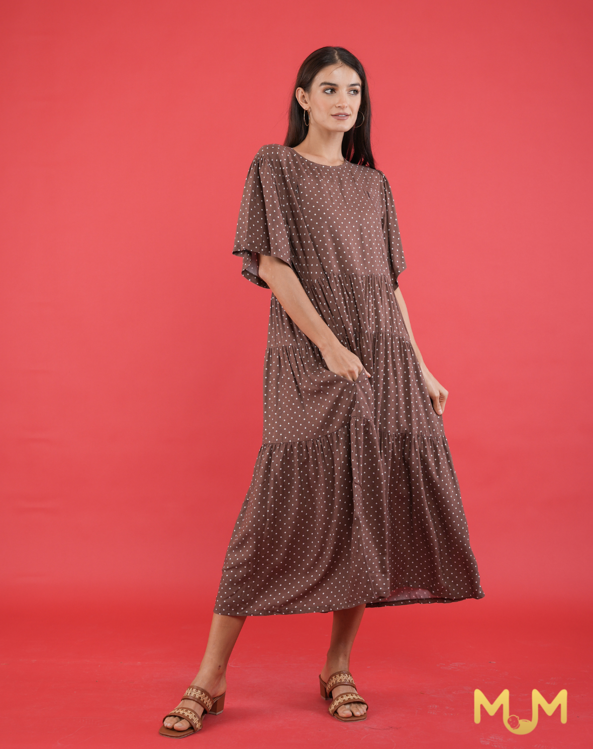 Polka 2: Renee Tiered Maxi Dress