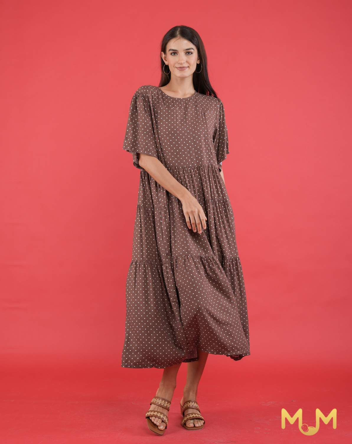 Polka 2: Renee Tiered Maxi Dress