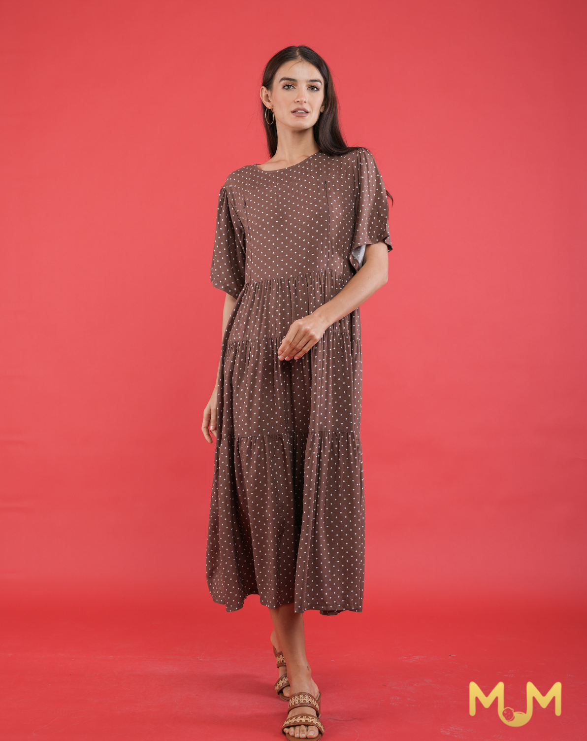 Polka 2: Renee Tiered Maxi Dress