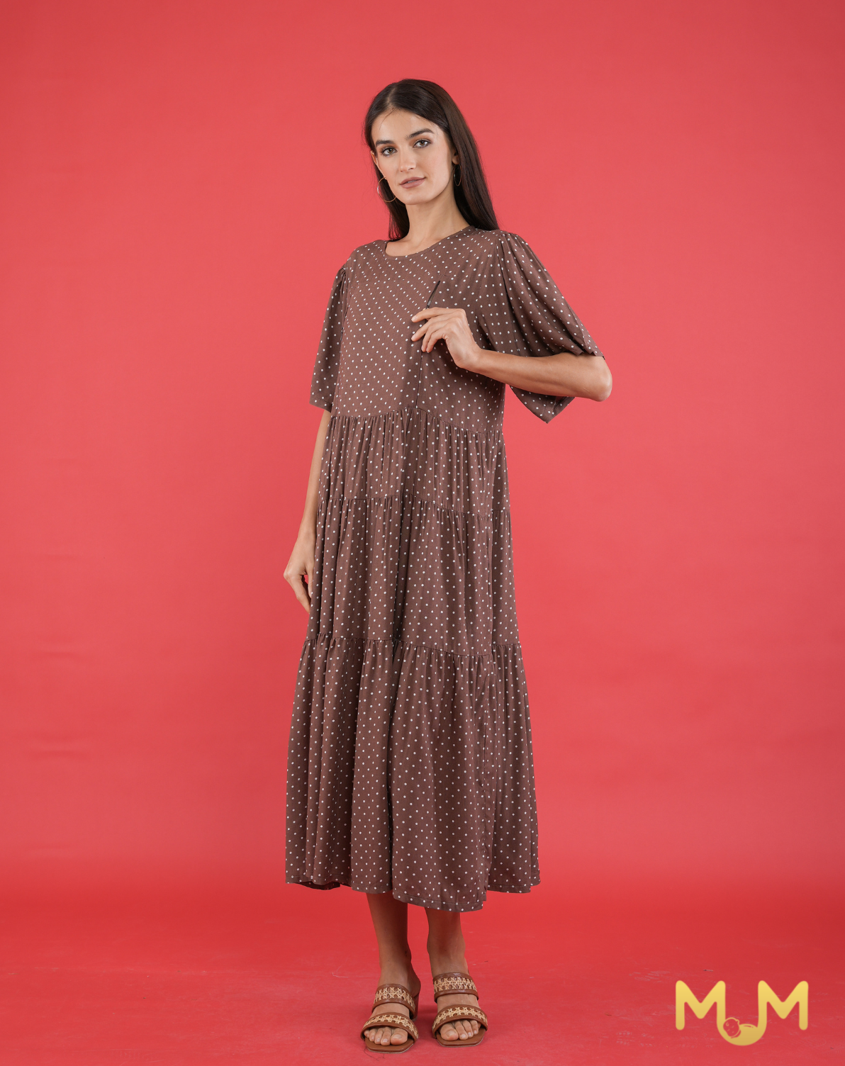 Polka 2: Renee Tiered Maxi Dress