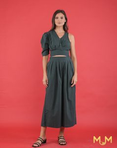 MUM Holidays: Mint Asymmetric Top and Pants Set
