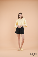 Bottoms: Novia Tummy-Tucking High-waist Shorts