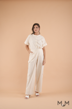 Bottoms: Carine Cargo Trousers with Customizable Length