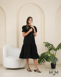 Black: Hearty Tiered Dress