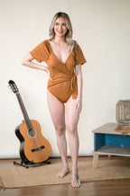 MUM x Sirena: Diana Butterfly-Sleeved One Piece  Swimsuit