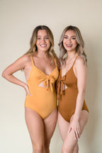 MUM x Sirena: Kaia Front Tie One-Piece Swimsuit