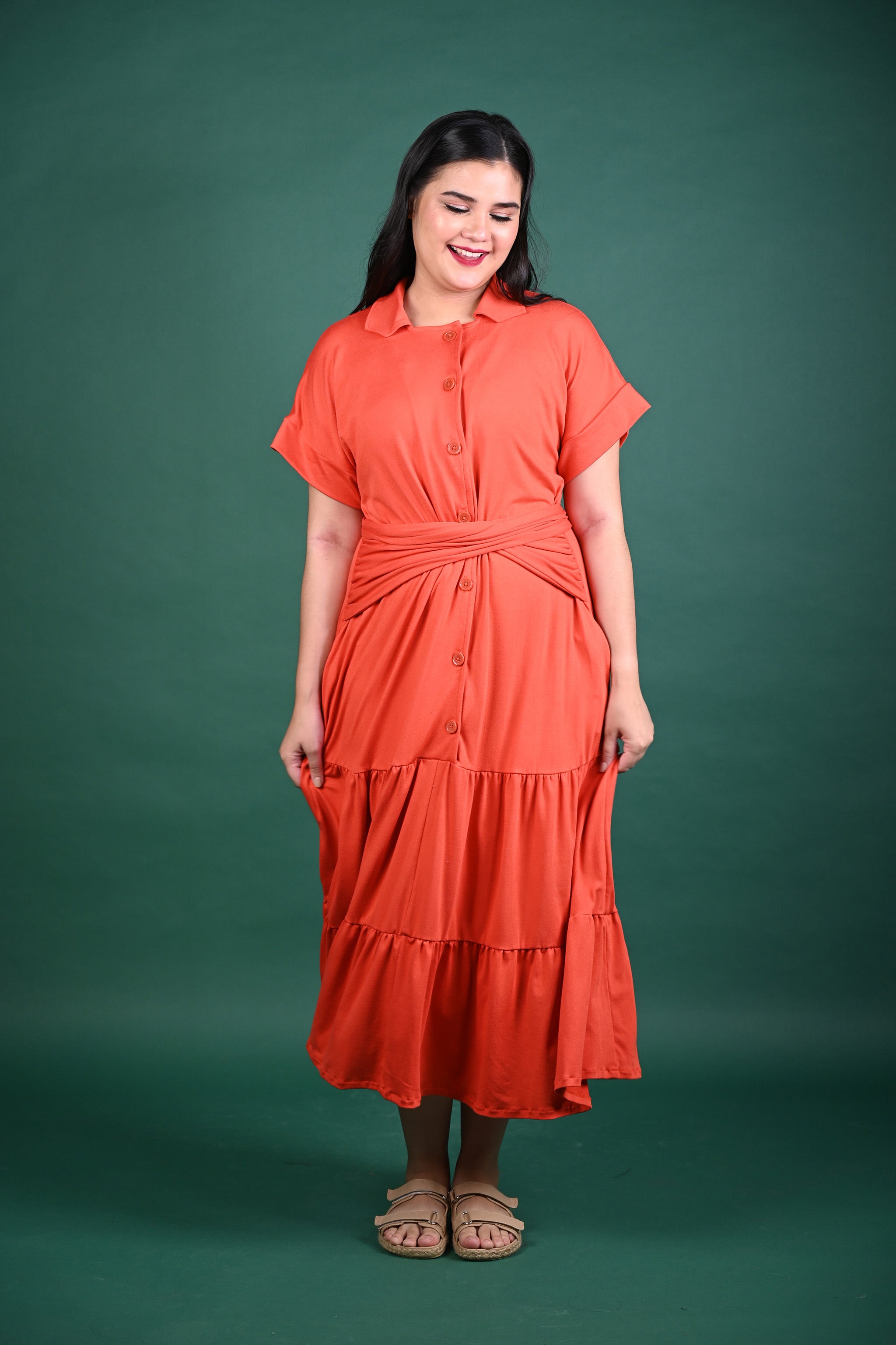 Special Prices: Alea Buttoned Maxi Dress