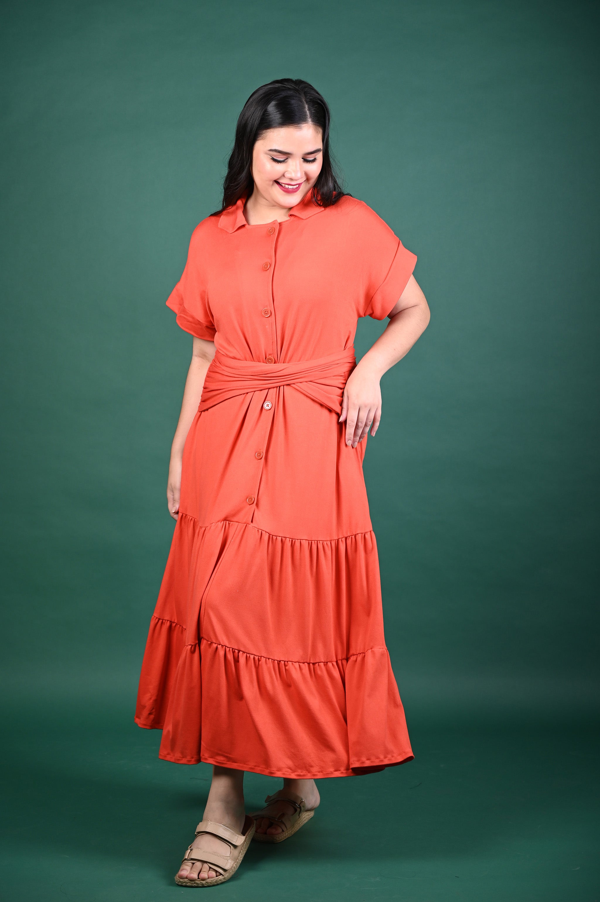 Special Prices: Alea Buttoned Maxi Dress
