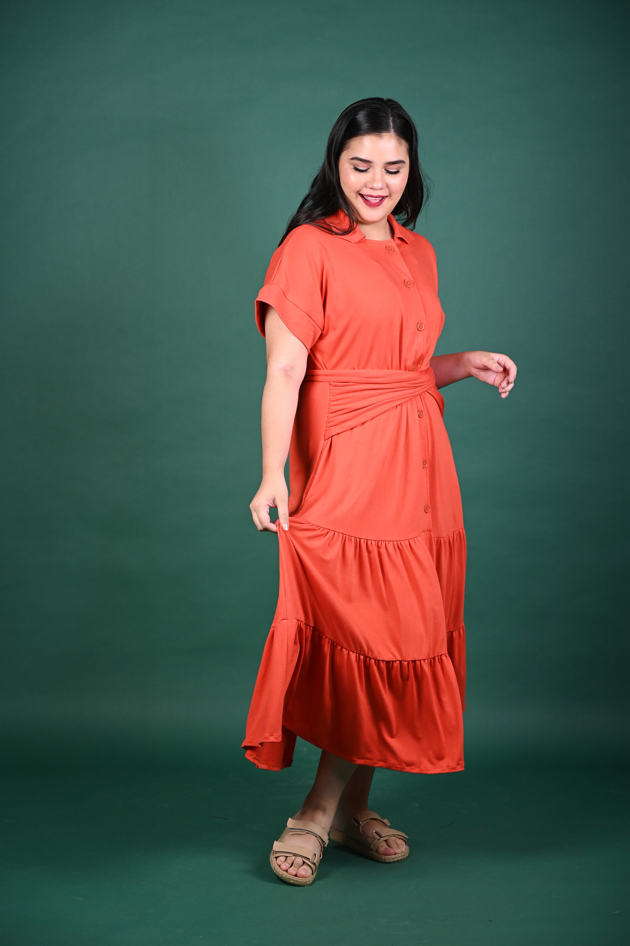 Special Prices: Alea Buttoned Maxi Dress