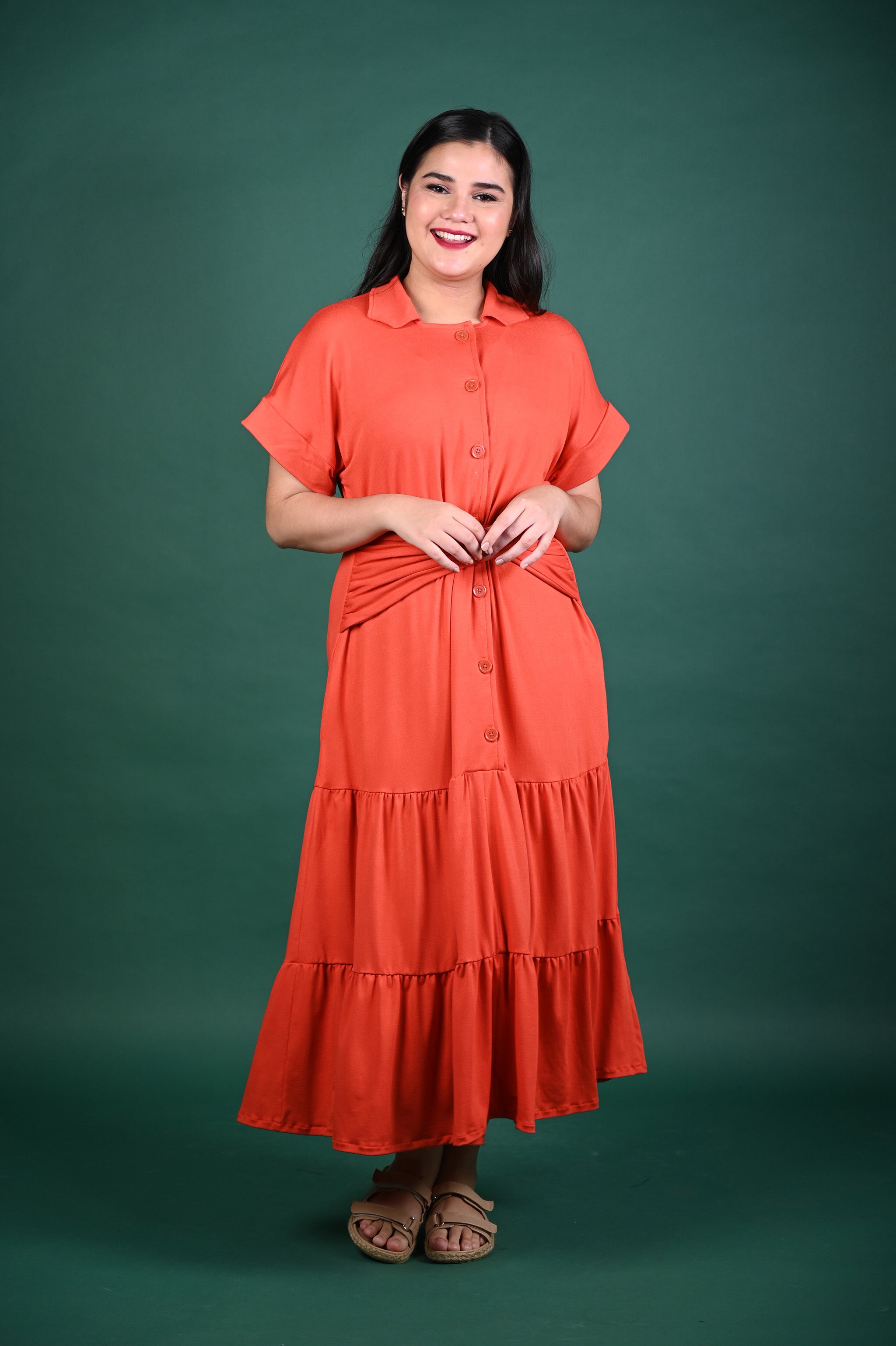Special Prices: Alea Buttoned Maxi Dress