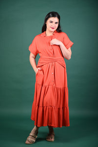 Special Prices: Alea Buttoned Maxi Dress
