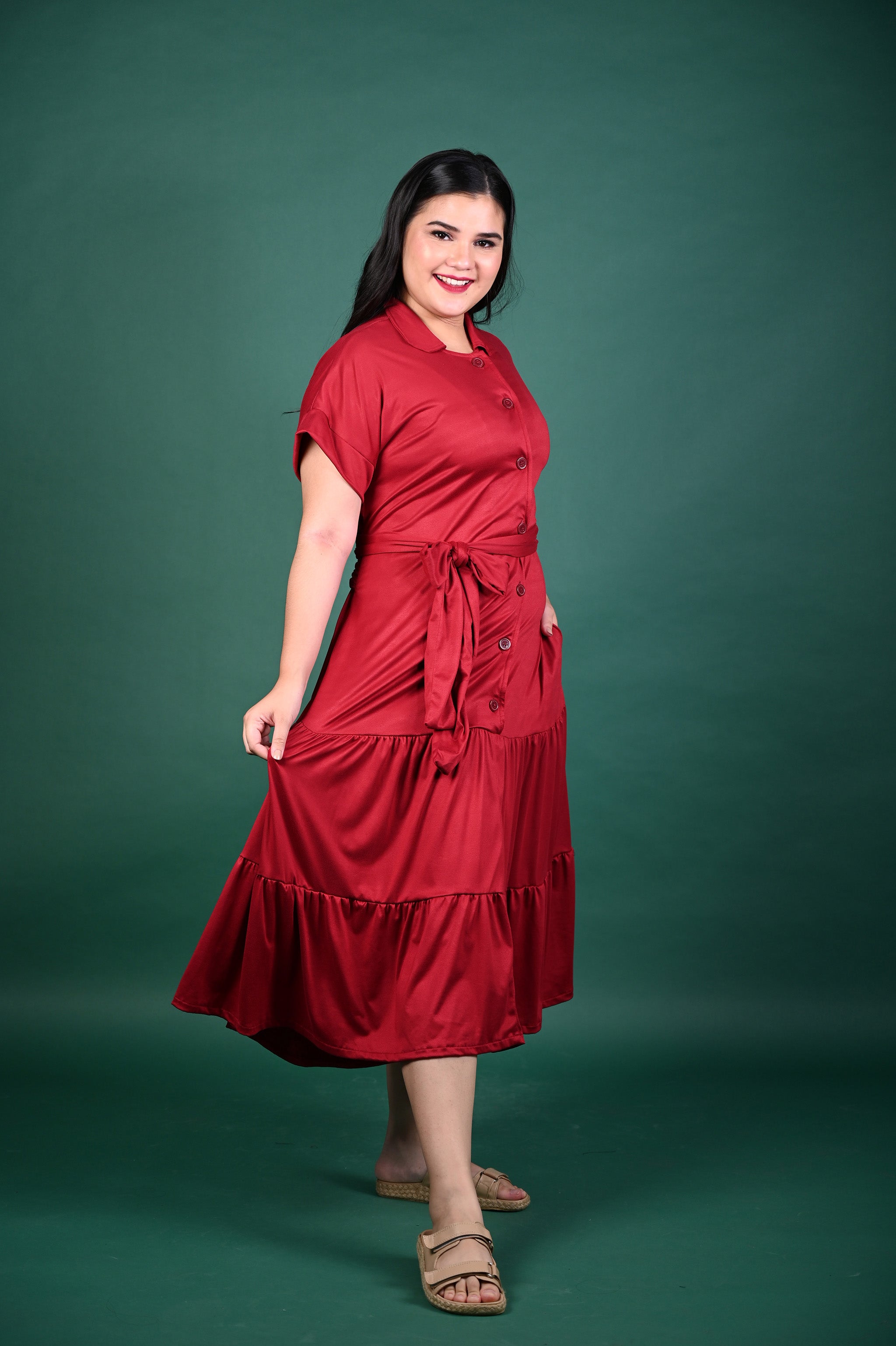 Special Prices: Alea Buttoned Maxi Dress