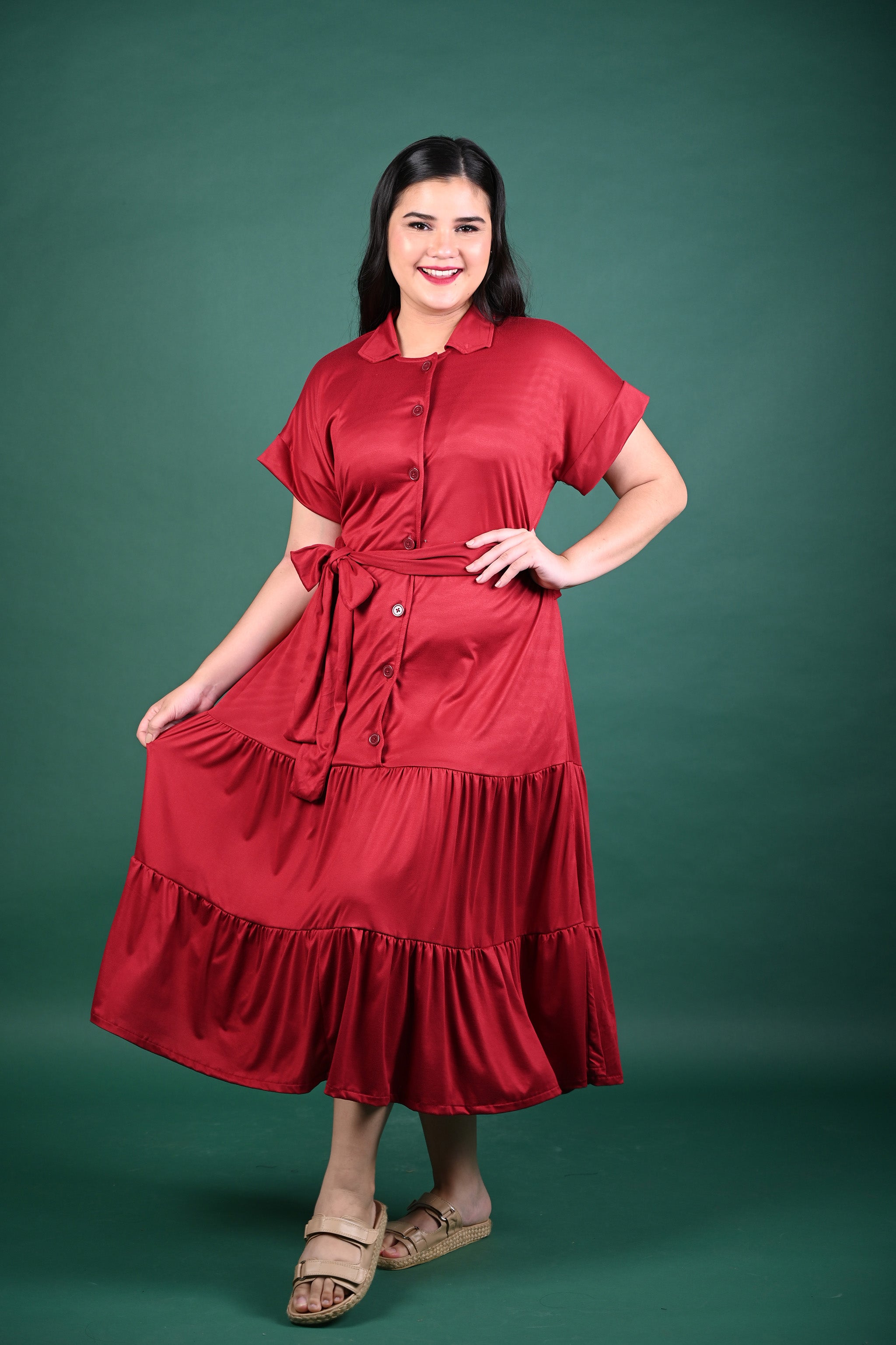 Special Prices: Alea Buttoned Maxi Dress