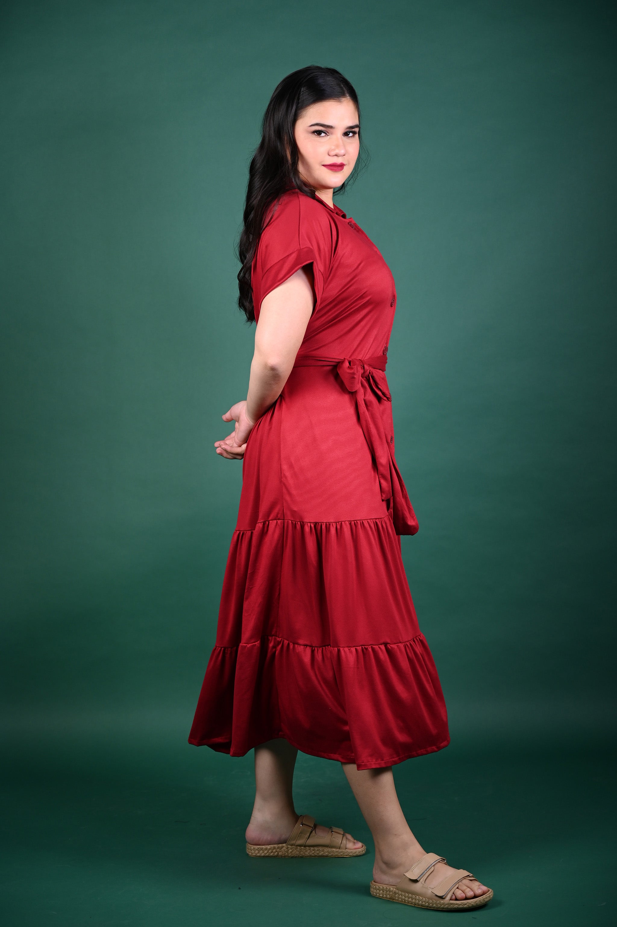 Special Prices: Alea Buttoned Maxi Dress
