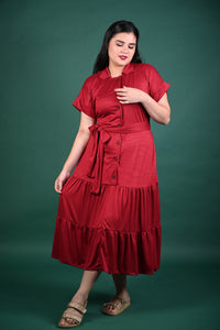 Special Prices: Alea Buttoned Maxi Dress