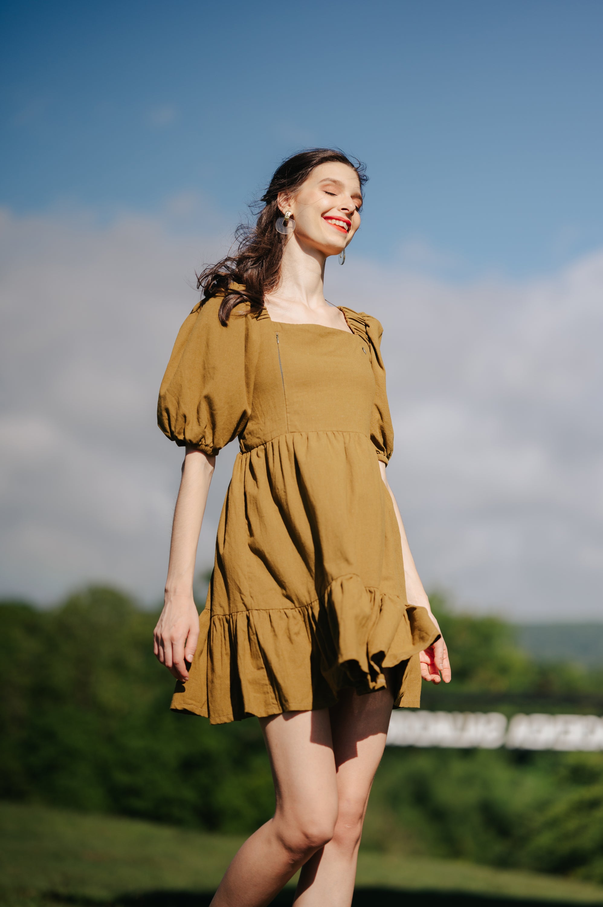 MUM Holidays: Rachel Square-neck Mini Dress