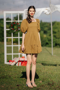 MUM Holidays: Rachel Square-neck Mini Dress