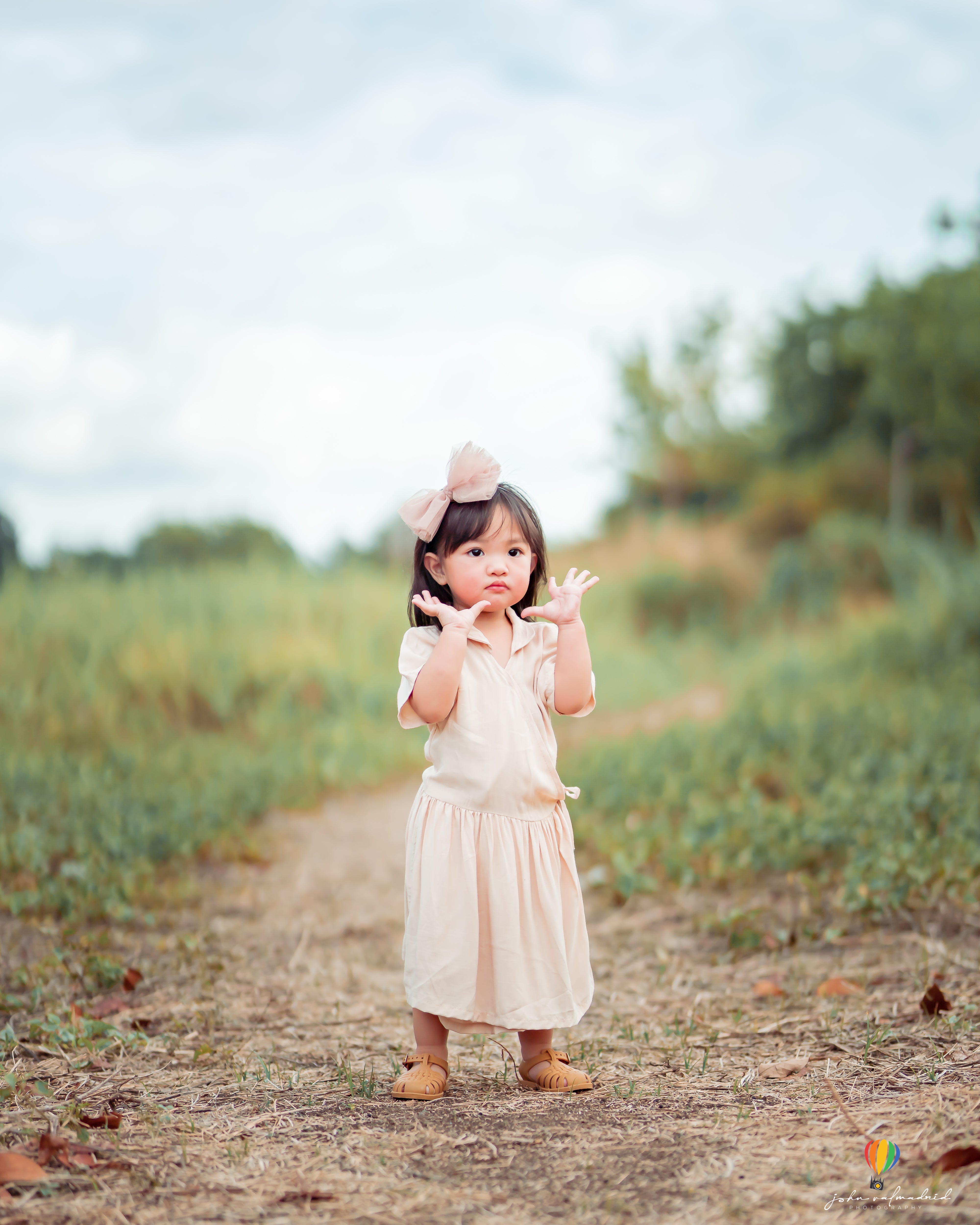 Lille Venn 01: Habi Linen-Blend Surplice Dress