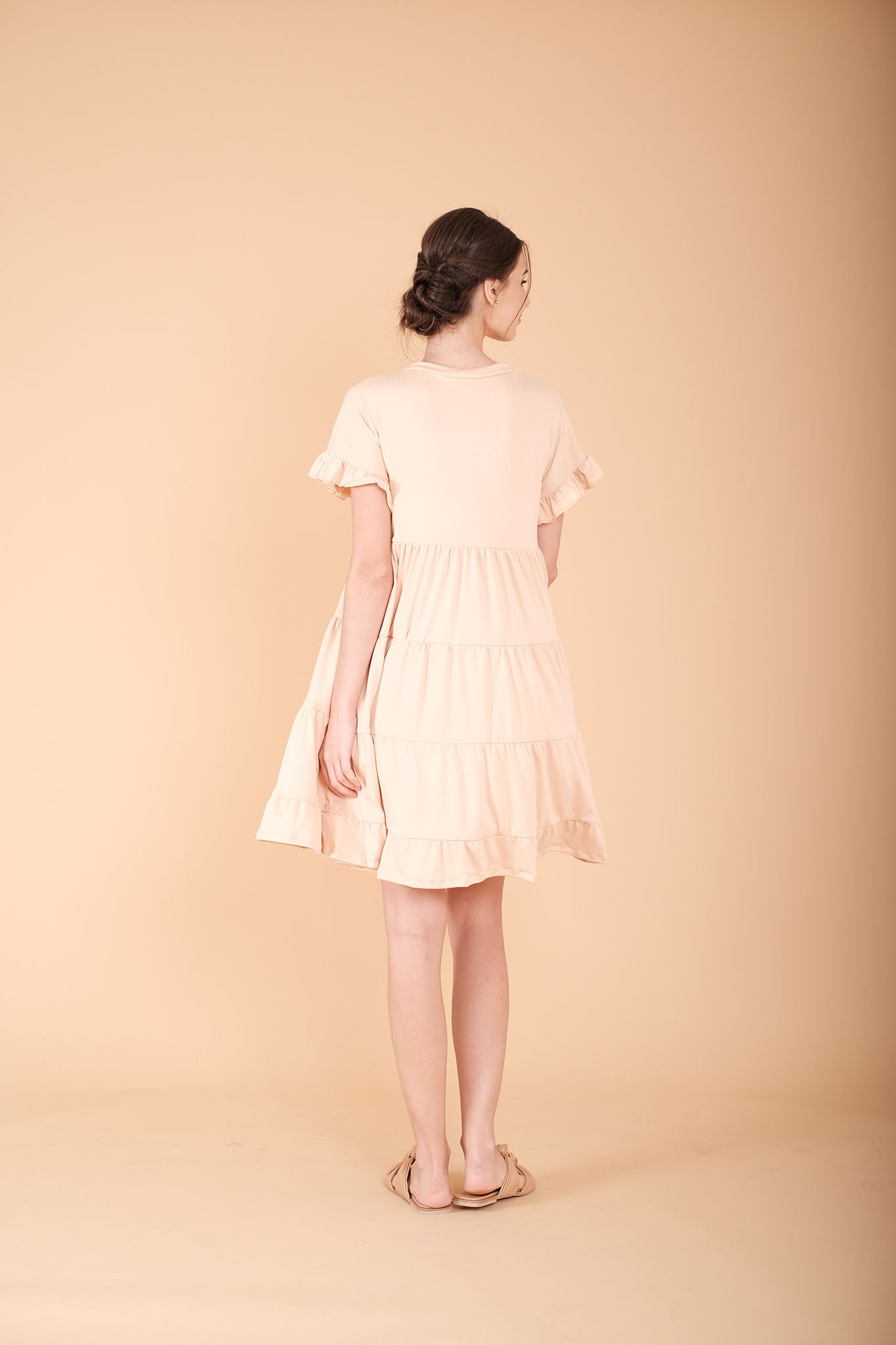 Cotton: Jabir Tiered Mini-Dress