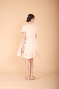 Cotton: Jabir Tiered Mini-Dress
