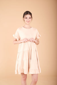 Cotton: Jabir Tiered Mini-Dress