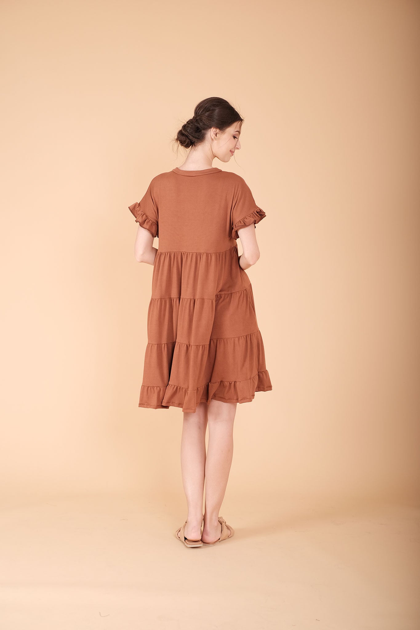 Cotton: Jabir Tiered Mini-Dress