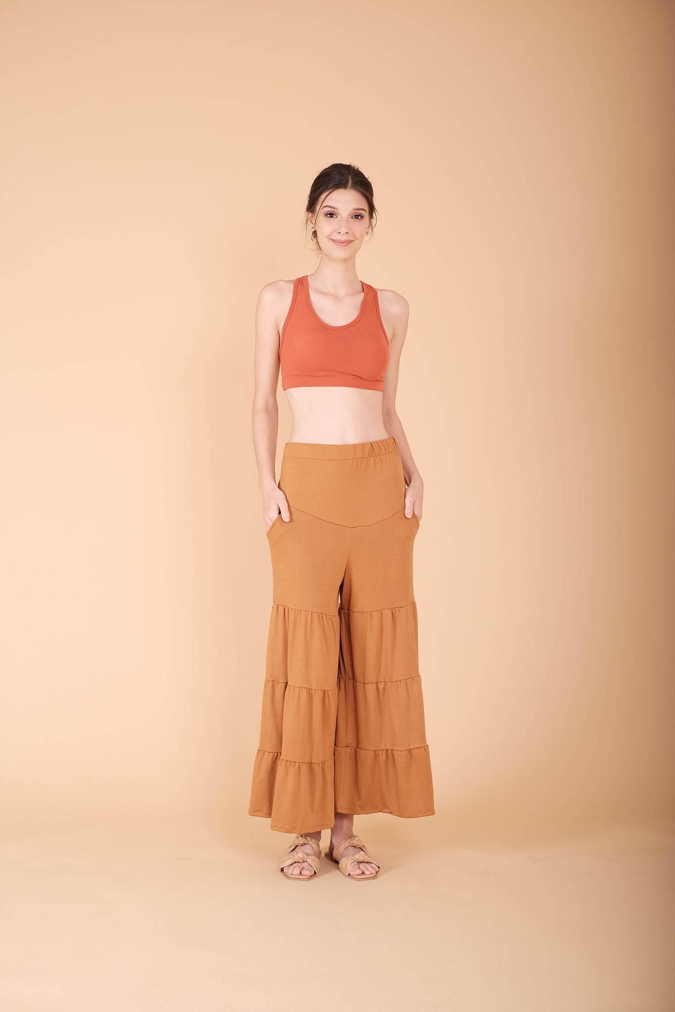 Cotton: Raha Tiered Loose Pants