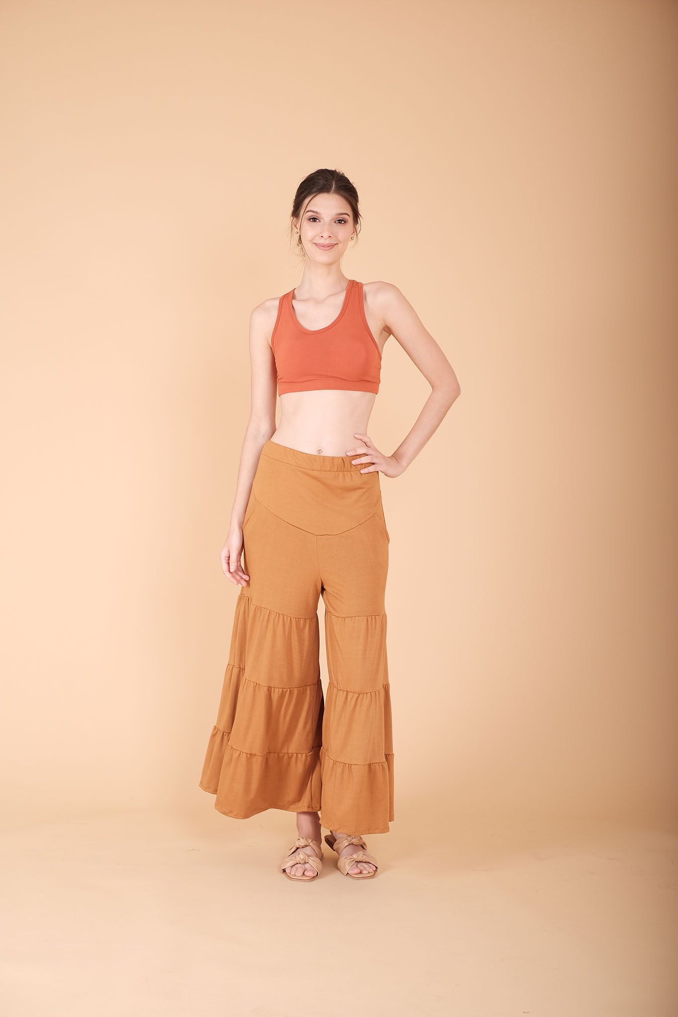 Cotton: Raha Tiered Loose Pants