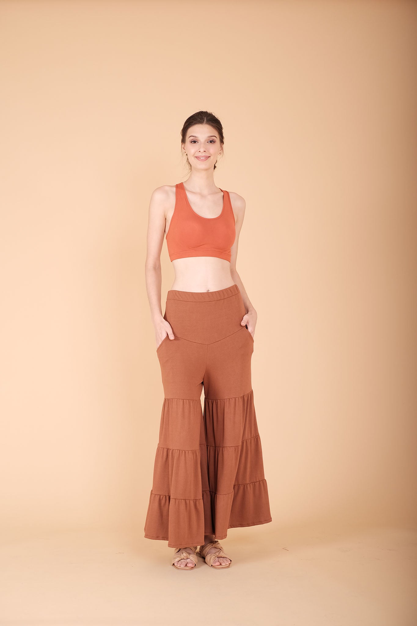 Cotton: Raha Tiered Loose Pants