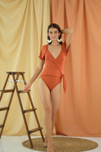 MUM x Sirena: Diana Butterfly-Sleeved One Piece  Swimsuit