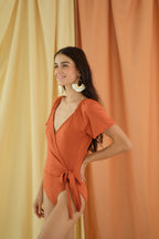 MUM x Sirena: Diana Butterfly-Sleeved One Piece  Swimsuit