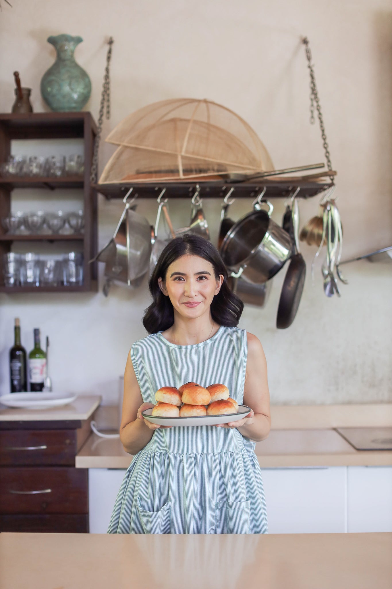 MUM x RPB 7: Madeline Chambray Multi-Purpose Side-Laso Apron/Breastfeeding Cover Pinafore